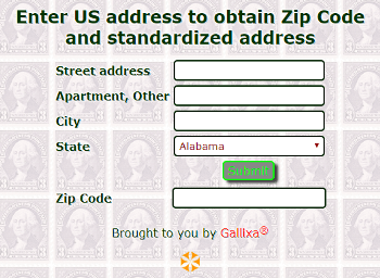 Zip Code lookup